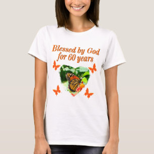 CAMISETA ABERTO POR DEUS 60º ANIVERSÁRIO DESIGN
