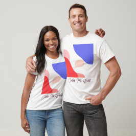 Camiseta Abertura de cor Abstrato a frio