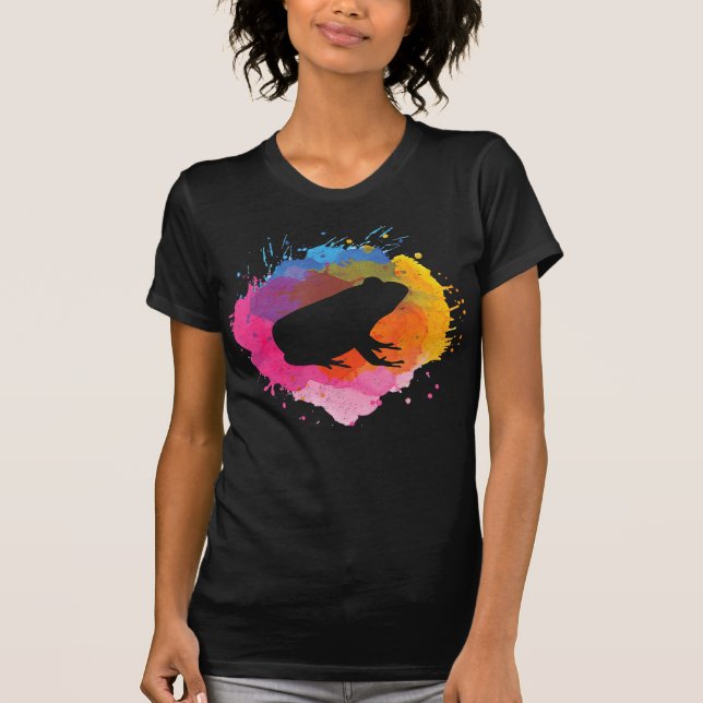 Camiseta Abertura de Cores de Água do sapo | Sapo De Aniver (Frente)