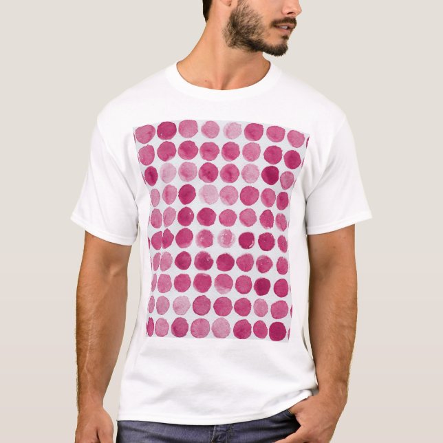 Camiseta Abertura de Fundo de Cores de Água Artísticas (Frente)