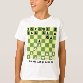 Camiseta Abertura de Xadrez de Defesa Grunfeld Shirt Chess