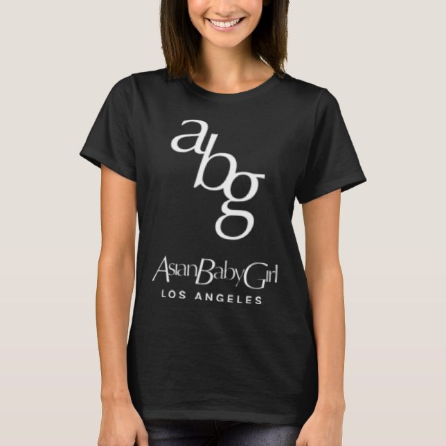 Camiseta ABG Menina Bebê Asiática Alta Moda (Frente)
