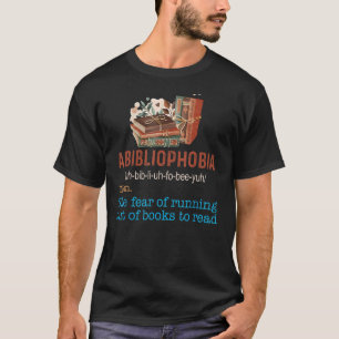 Camiseta Abibliofobia Bookworm Bibliotecário para Mulheres 