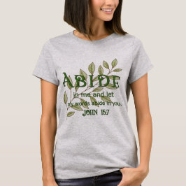 Camiseta Abide In Me Christian Women