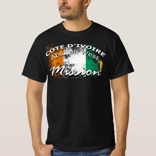 Camiseta Abidjan West Mormon LDS - Costa do Marfim (Frente)