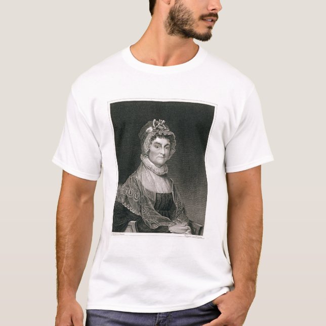 Camiseta Abigail Adams, gravado por G.F. Tempestade (Frente)