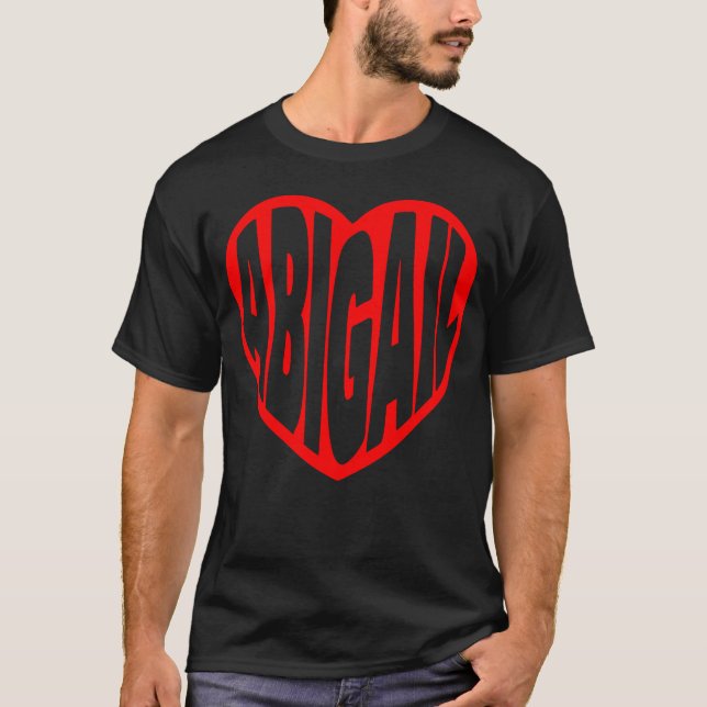 Camiseta Abigail no meu Coração retro (Frente)