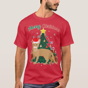 Camiseta Abissínia Árvore de Natal Flocos de Neve Xmas Pré