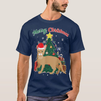 Camiseta Abissínia Árvore de Natal Flocos de Neve Xmas Pré