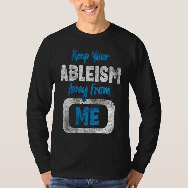 Camiseta Ableism Awareness Anti Discrimination Disability A (Frente)