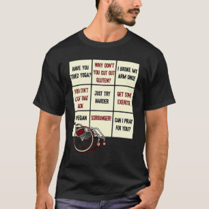 Camiseta Ableism Bingo Disability Humor Para Pessoas Com De