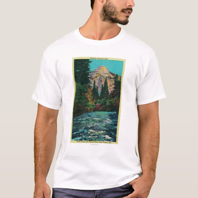 Camiseta Abóbada e rio nortes de Merced das ilhas felizes (Frente)