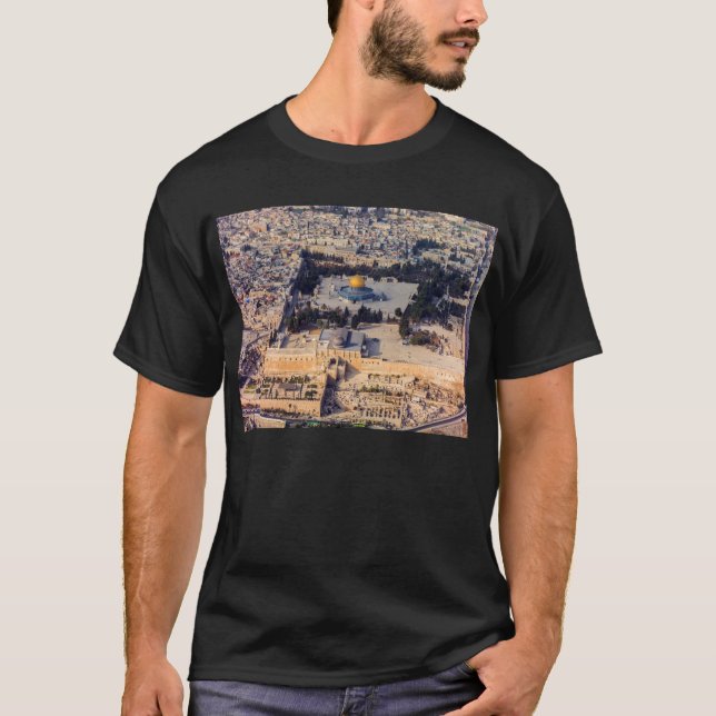 Camiseta Abóbada velha de Jerusalem da cidade de Temple (Frente)