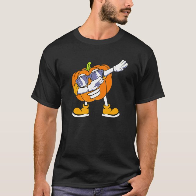 Camiseta Abobando Cabeça de Abóbora Halloween (Frente)