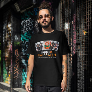 Camiseta abóbora-a-lanterna Família de Halloween 3 Foto