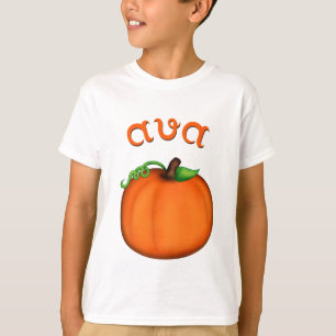 Camiseta Abóbora alaranjada bonito para Ava
