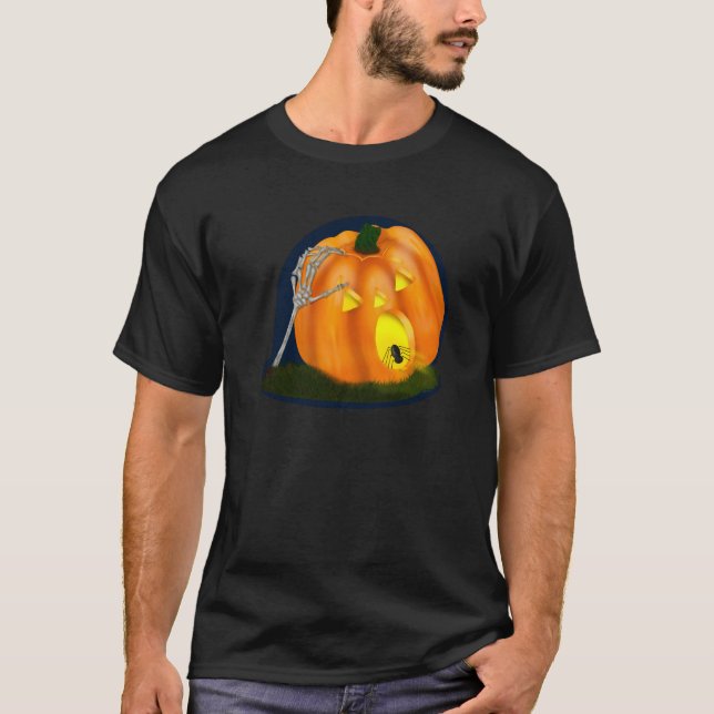 Camiseta Abóbora-Bobo Assustada (Frente)