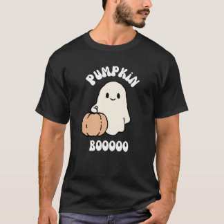 Camiseta Abóbora Boo Halloween Fantasma Fofo Assustador Out