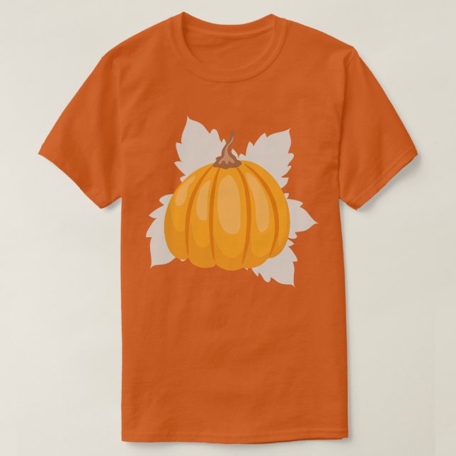 Camiseta Abóbora-branca 1 (Frente do Design)