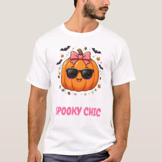 Camiseta Abóbora Chic Assustador