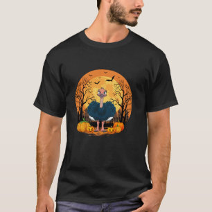 Camiseta Abóbora Com Dia de as Bruxas engraçado De Ostrich 