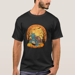 Camiseta Abóbora Com Tartaruga Dia de as Bruxas engraçado