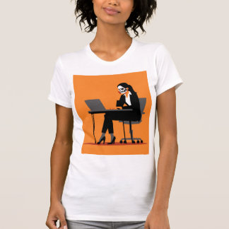 Camiseta Abóbora Corporativa – Arte de Humor de Halloween n
