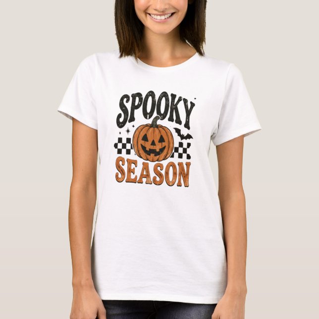 Camiseta Abóbora da Temporada Assustadora (Frente)