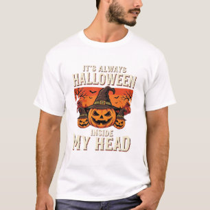 Camiseta Abóbora de Bruxaria do Halloween Sempre