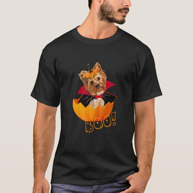 Camiseta Abóbora-de-cão terrivel Yorkshire (Frente)