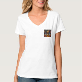 Camiseta Abóbora de Crânio de Açúcar do Dia dos Mortos