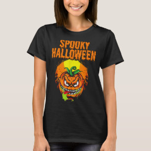 Camiseta Abóbora de Halloween Assustadora