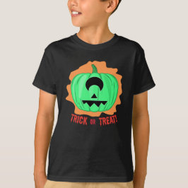 Camiseta Abóbora de Halloween Assustadora Olho Único Alien