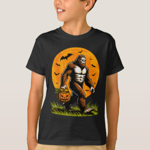 Camiseta Abóbora de Halloween do Pé Grande Assustador, Funn