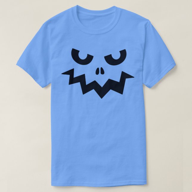 Camiseta Abóbora de Halloween Face 1 (Frente do Design)