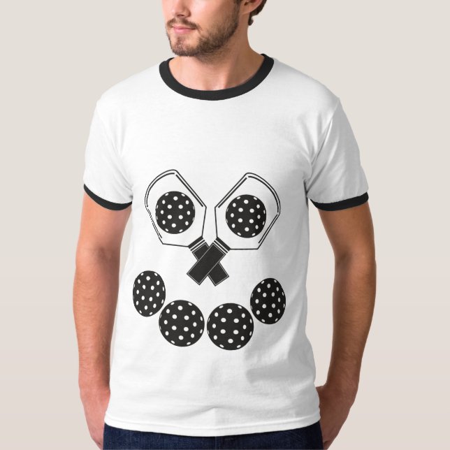 Camiseta Abóbora de Halloween Feliz de Pickleball (Frente)