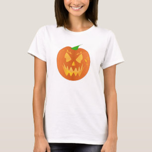 Camiseta Abóbora De Halloween No Verde limão