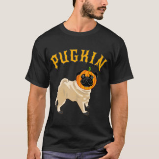 Camiseta Abóbora de Halloween Pug