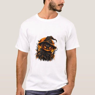 Camiseta Abóbora de Halloween Sombria