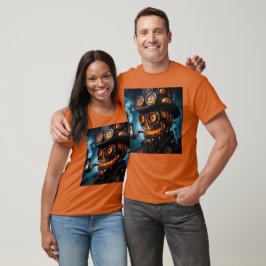 Camiseta Abóbora de Halloween Steampunk Gótico