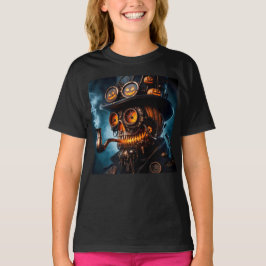 Camiseta Abóbora de Halloween Steampunk Gótico