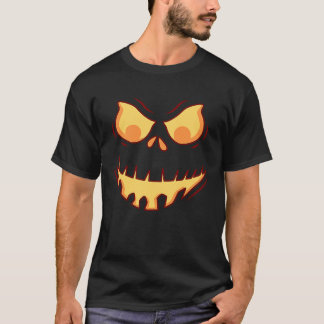 Camiseta Abóbora de Jack Lanterna Fantasia de Halloween Sim