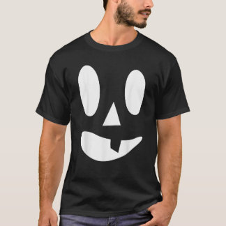 Camiseta Abóbora de Jack O Lantern Rosto Engraçado Fantasia