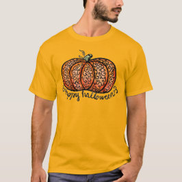 Camiseta Abóbora-de-porco Feliz Halloween