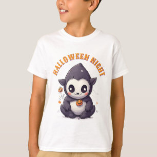 Camiseta Abóbora de Vampiro Fofo de Halloween 🦇