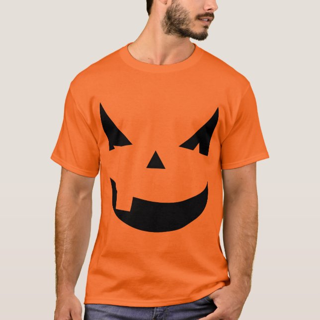 Camiseta Abóbora do Dia das Bruxas (Frente)