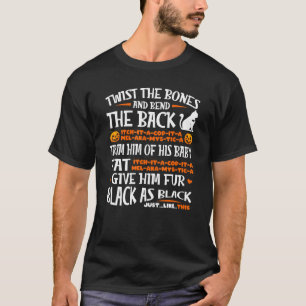 Camiseta Abóbora do Dia das Bruxas Gato Preto Assustador Vi