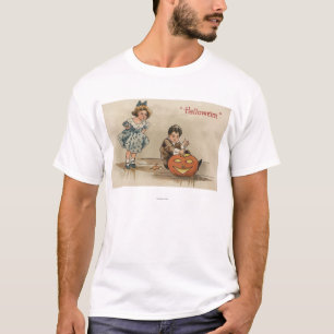 Camiseta Abóbora do Dia das Bruxas GreetingCarving