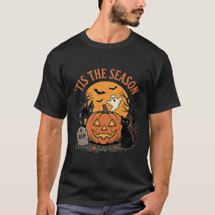 Camiseta Abóbora Engraçada Desenho de Trocadilho de Hallowe