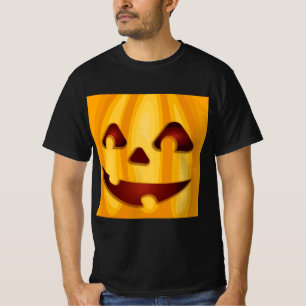 Camiseta Abóbora entalada sorrindo design de Halloween